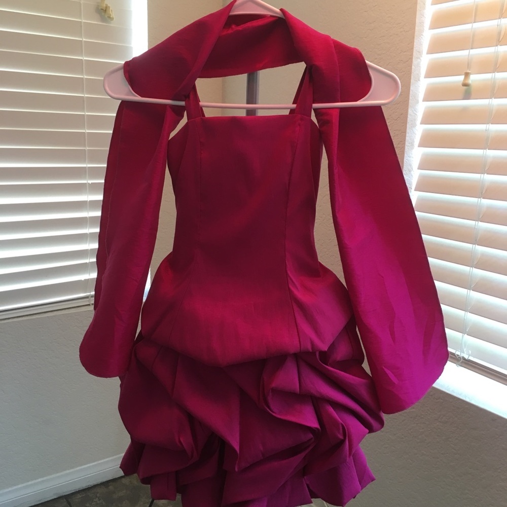 Stunning! Joy Kids fushia dress girls made in USA